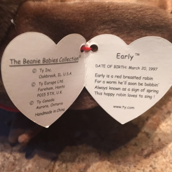 NWT ty Early the Robin - Picture 4 of 5